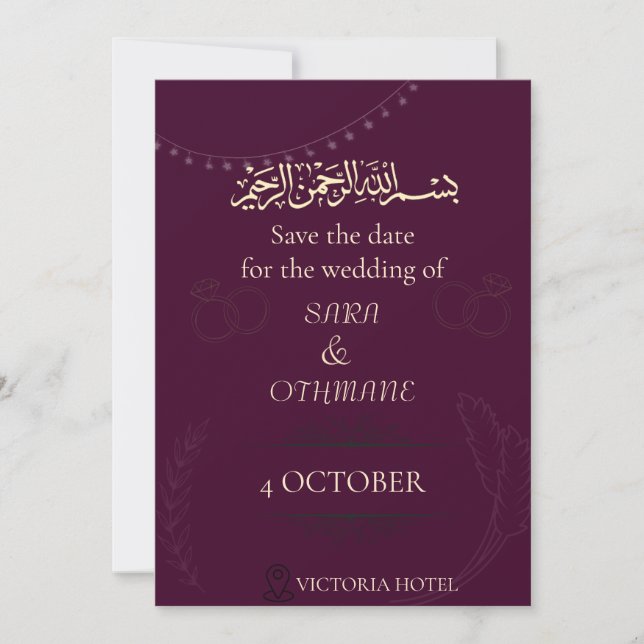 Anúncio de Casamento Romântico (Frente)