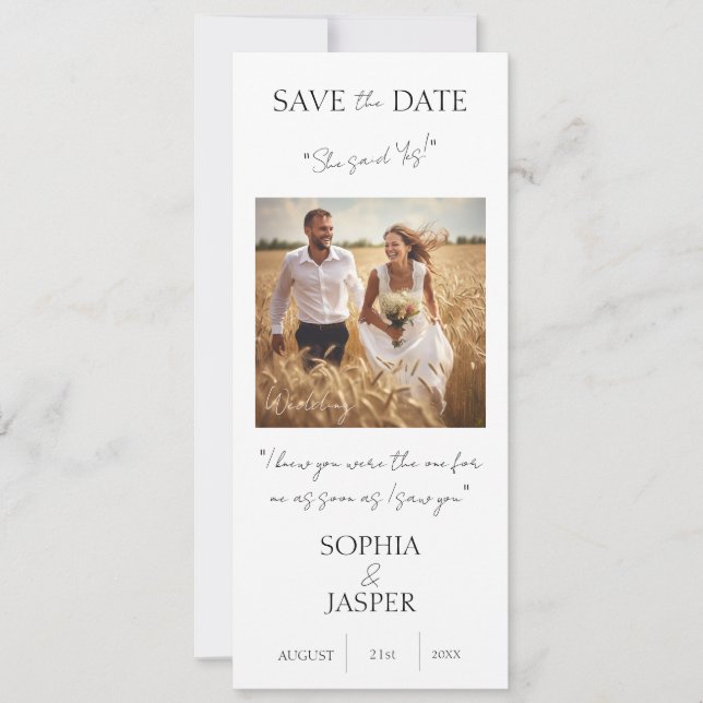 Anúncio de Casamento Salve a Data (Frente)