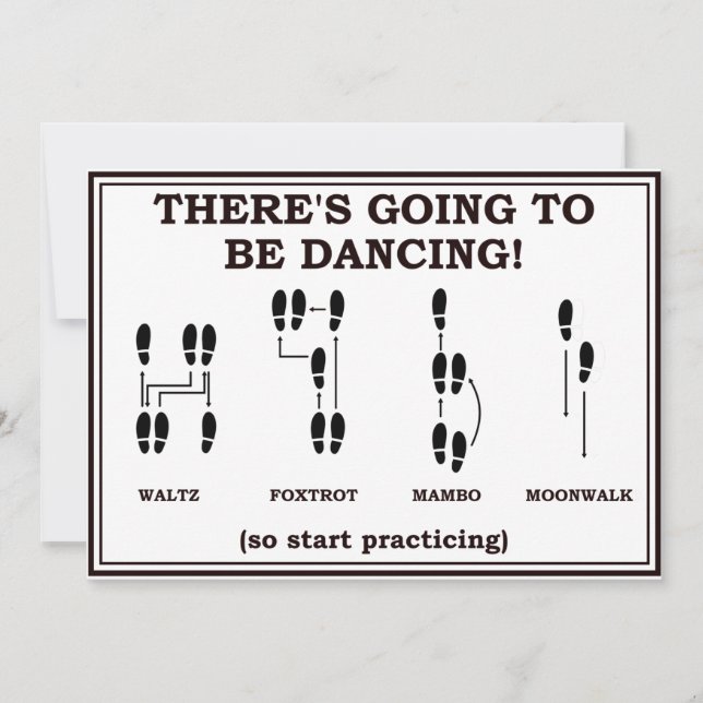 Anúncio de casamento Save The Date com dança (Frente)