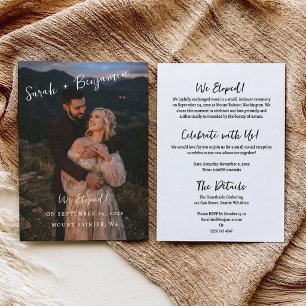 Anúncio de Casamento Secreto com Roteiro Elegante