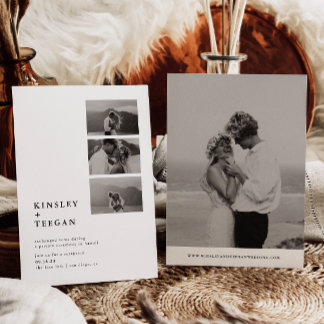 Anúncio de Casamento Secreto Moderno com Fotos