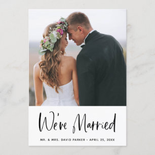 Anúncio de Casamento Simples e Festa   Foto