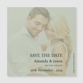 Anúncio de casamento translúcido do Modern Sage