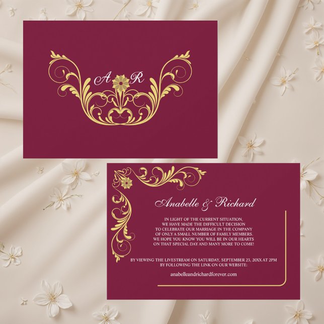 Anúncio de casamento vitoriano legante (Criador carregado)