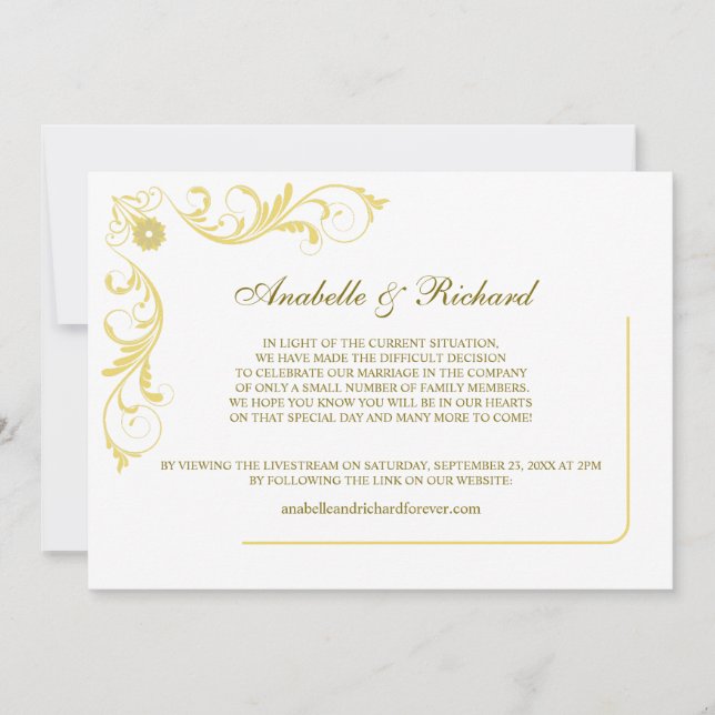 Anúncio de casamento vitoriano legante (Frente)