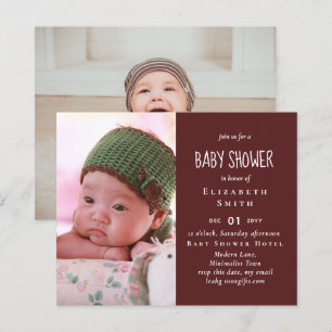 ANÚNCIO DE CHÁ DE BEBÊ COM FOTOS DE ORÇAMENTO OBRI