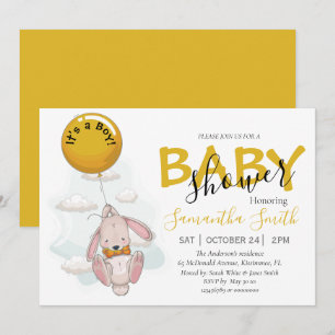 Anúncio de Chá de fraldas do Barão-Barão-Baixo Bal