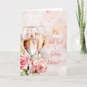 Anúncio de champanhe e Noivado Elegante