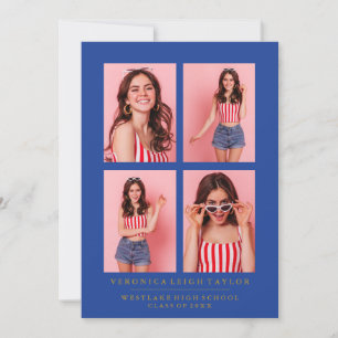 ANÚNCIO DE CLASSY CHIC PHOTO COLLAGE GRADUATION