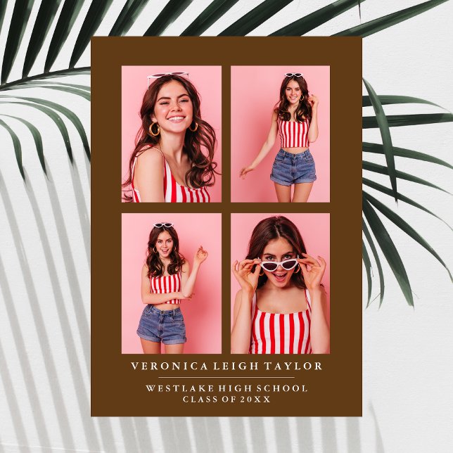 ANÚNCIO DE CLASSY CHIC PHOTO COLLAGE GRADUATION (Criador carregado)