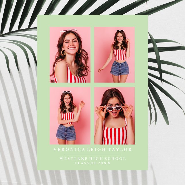 ANÚNCIO DE CLASSY CHIC PHOTO COLLAGE GRADUATION (Criador carregado)