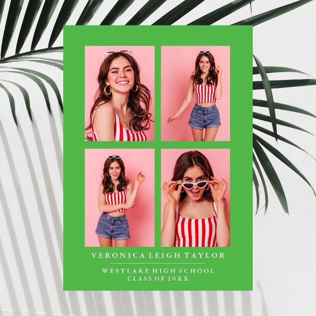 ANÚNCIO DE CLASSY CHIC PHOTO COLLAGE GRADUATION (Criador carregado)
