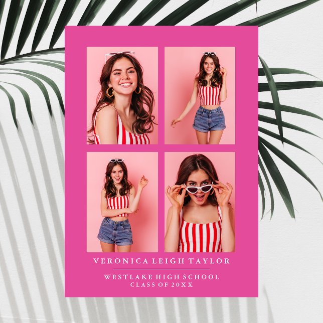 ANÚNCIO DE CLASSY CHIC PHOTO COLLAGE GRADUATION (Criador carregado)