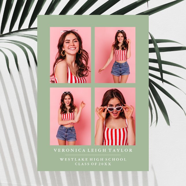 ANÚNCIO DE CLASSY CHIC PHOTO COLLAGE GRADUATION (Criador carregado)