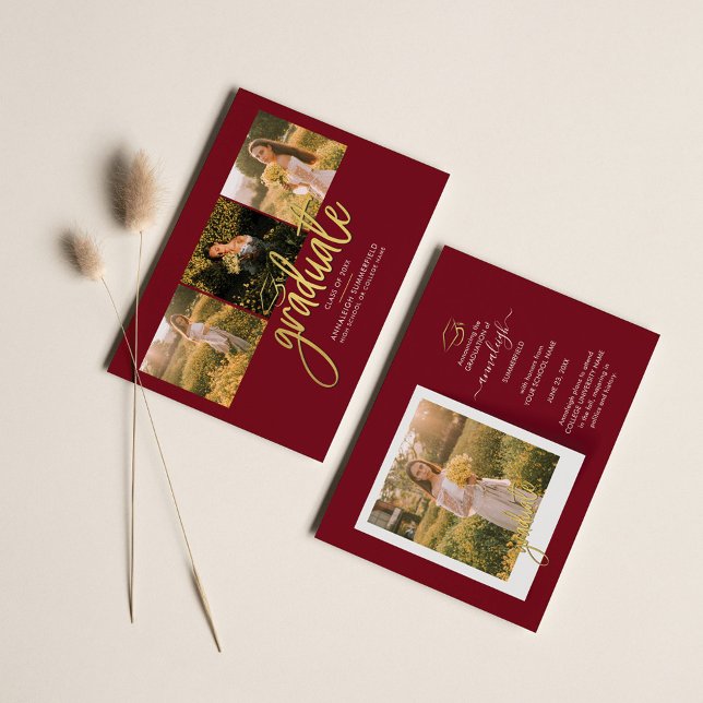 Anúncio de Colagem de Fotos de Graduação 2025 (Criador carregado)