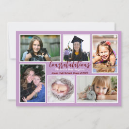 Anúncio de Colagem de Fotos de Graduação da Filha