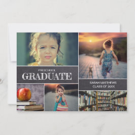 Anúncio de Colagem de Fotos de Graduação da Pré-es