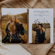 Anúncio de Conclusão de Curso com Arco Minimalista