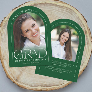 Anúncio de Conclusão de Curso com Arco Moderno Ver