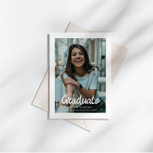 Anúncio de Conclusão de Curso com Foto em Script d