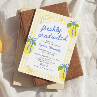 Anúncio de Conclusão de Curso de Limão Recém-Forma