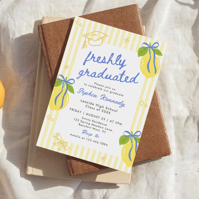 Anúncio de Conclusão de Curso de Limão Recém-Forma (Criador carregado)