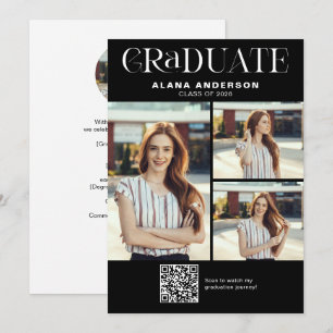 Anúncio de Conclusão de Curso em QR Code Vídeo com