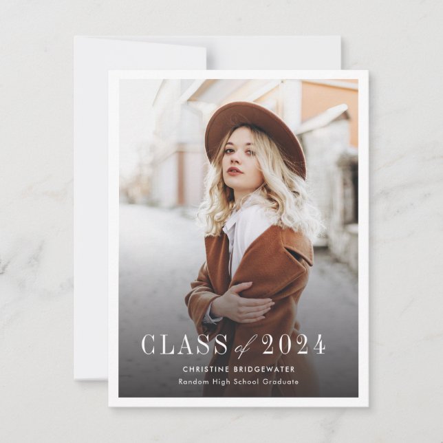 Anúncio de Conclusão de Curso Simple 2026 Fotos (Frente)