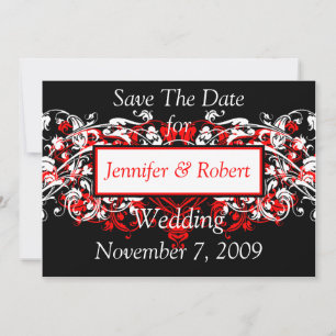 Anúncio de Convite de Noivado Save The Date