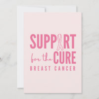 Anúncio de convite para a cura de apoios ao cancer