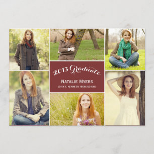 Anúncio de Convite para Graduação de Colagem de na