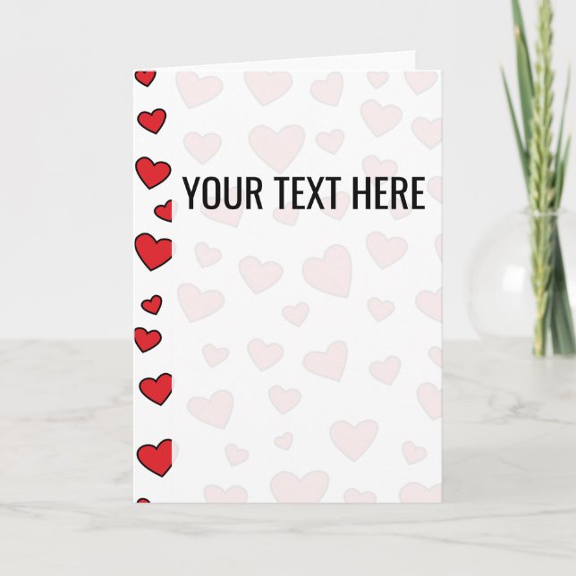 Anúncio de Coração Vermelho do Dia dos Namorados (Frente)