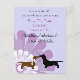 Anúncio de Dachshund Love Save the Date