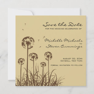 Anúncio de Dandelion Save The Date - Personalizado
