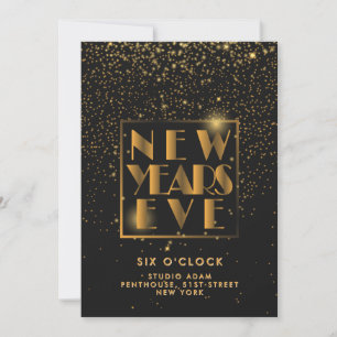 Anúncio de Detalhes do Evento de Festa de Ano Novo