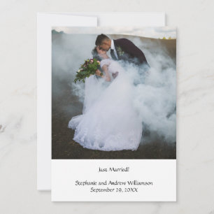 Anúncio de Elopemento Personalizado de Casamento d