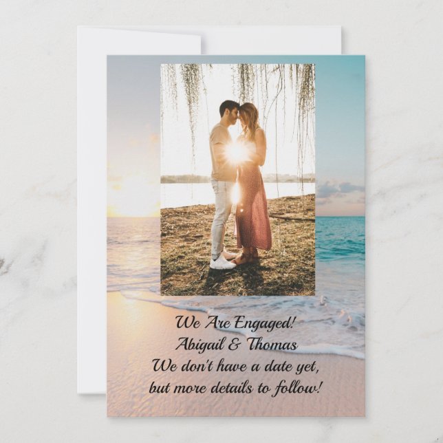 Anúncio de Encontro Foto Oceano (Frente)