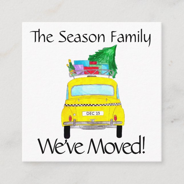 Anúncio de Endereço Presente no Natal de Cabina Am (Frente)