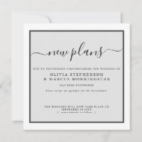 Anúncio de Evento Adiado Modernos Novos Planos