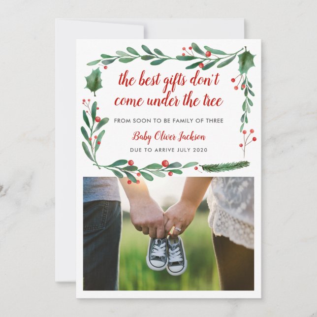 Anúncio de Férias de Gravidez | Foto Moderna (Frente)