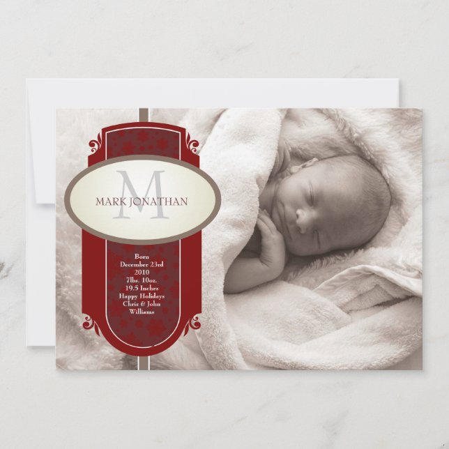 Anúncio de Férias do Bebê (Frente)