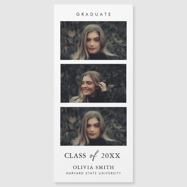 Anúncio de Festa de formatura da Faixa de Fotos Ma (Frente)