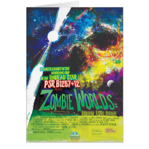 Anúncio de Filme de Horror Sci-Fi, Mundos Zombie
