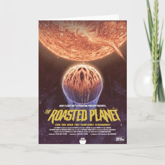 Anúncio De Filme De Horror Sci-Fi, O Planeta Rosta (Frente)