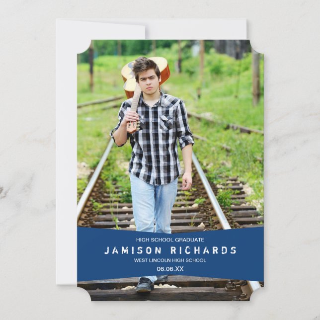 Anúncio de Formando de Banner Moderno / Azul Real (Frente)