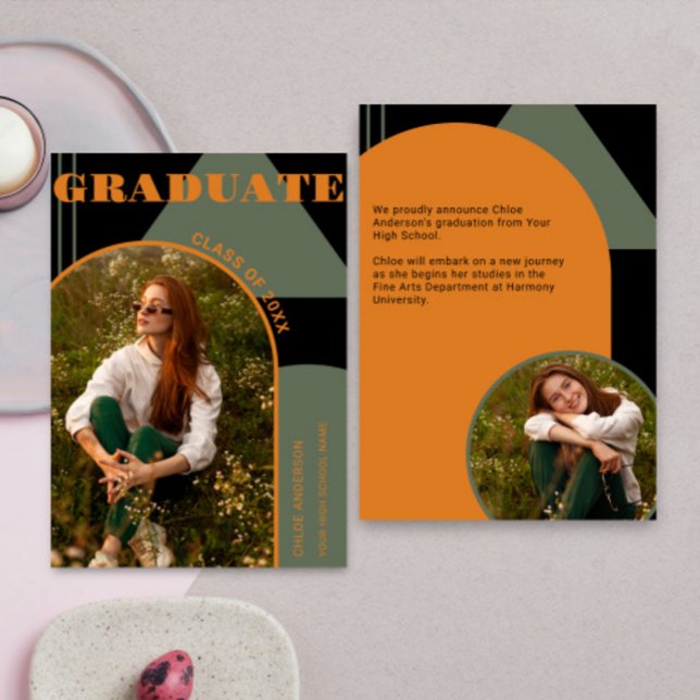 Anúncio de Formando de Foto Laranja 2 Verde de Arc (Criador carregado)