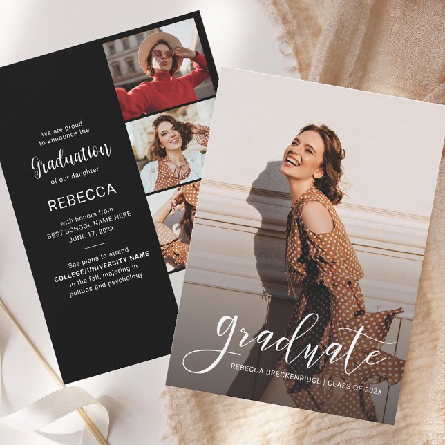 Anúncio de Formando de Graduação 2025 (Graduation 2025 Photos Grad Announcement)