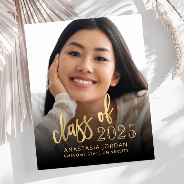 Anúncio de Formando de Script Dourado 2025 Foto do (Criador carregado)