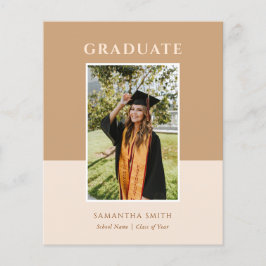 Anúncio de Formando de Script Moderno Dourado do O