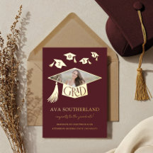Anúncio de Formando de Tassel Photo Graduation Fot